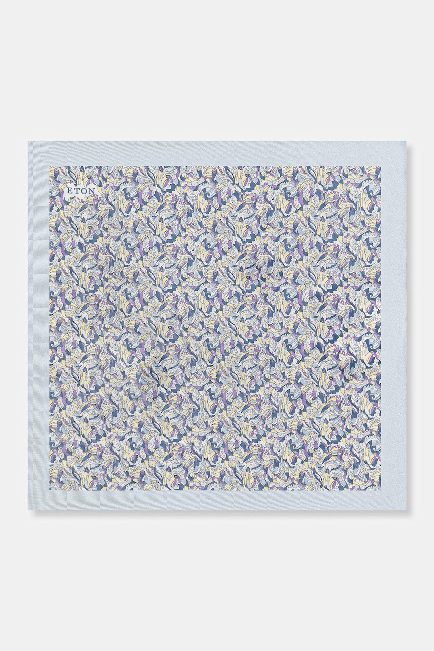 Eton poszetka jedwabna kolor niebieski 100014664