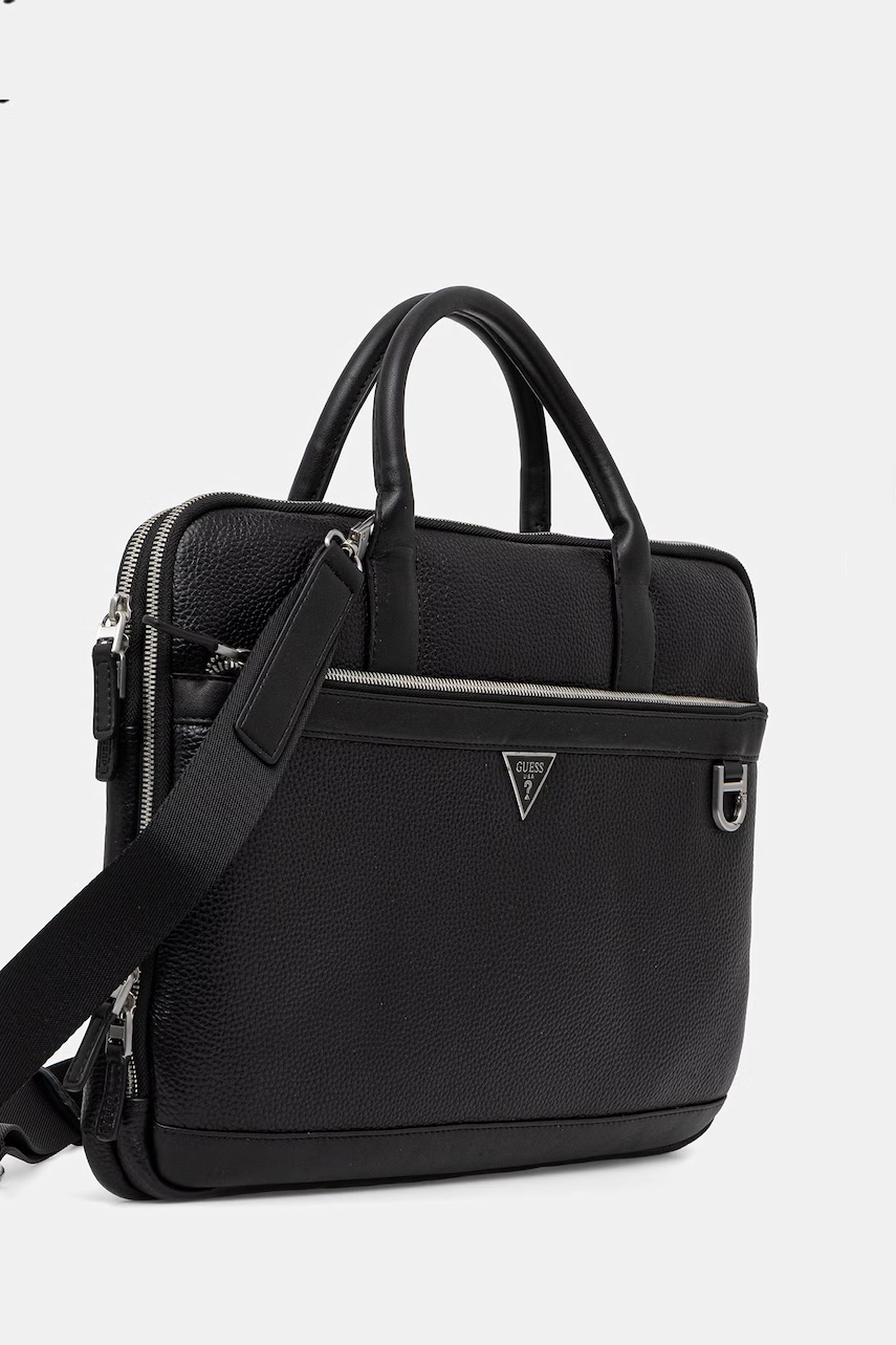 Kožená taška na notebook Guess MONACO
