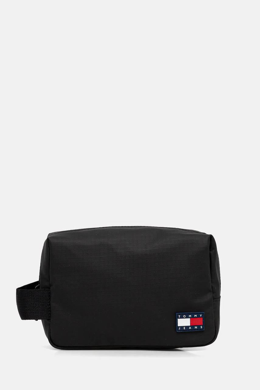 Tommy Jeans portfard culoarea negru, AM0AM13862