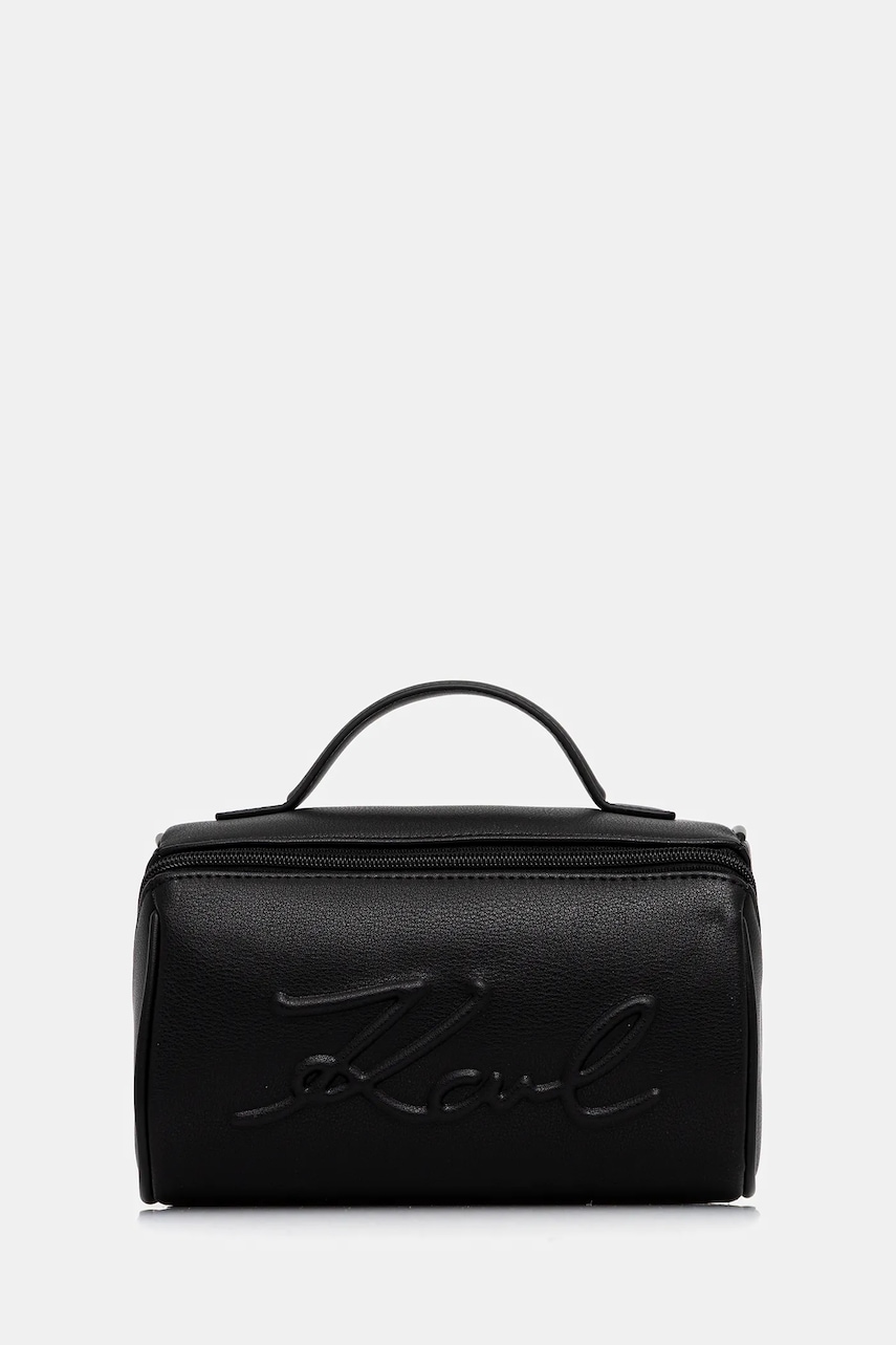 Karl Lagerfeld portfard K/VILLE culoarea negru, B1W32040