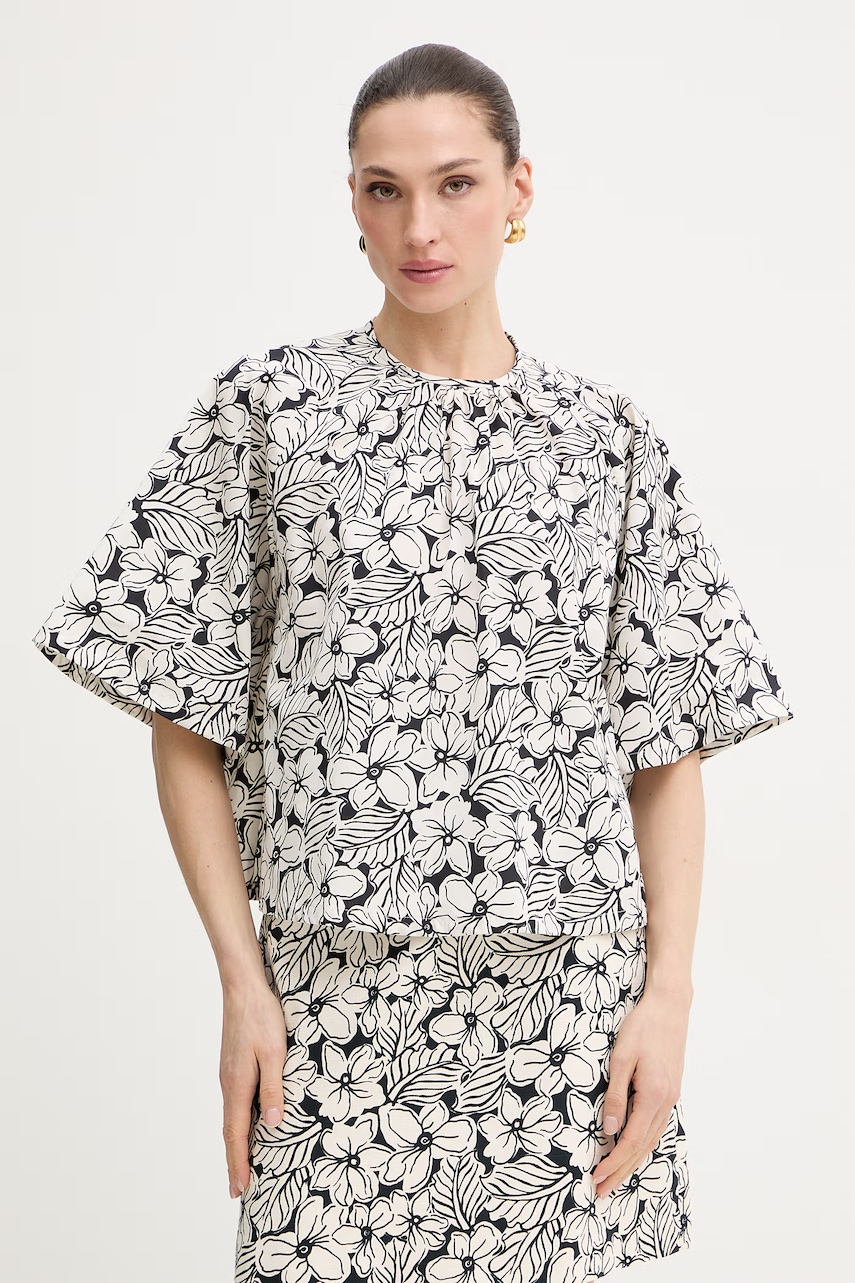 Weekend Max Mara bluză din bumbac QUAGLIA