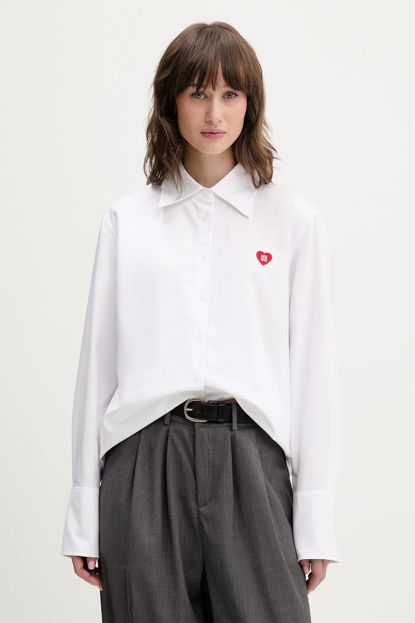 Βαμβακερά Γυναικεία Πουκάμισα Hugo