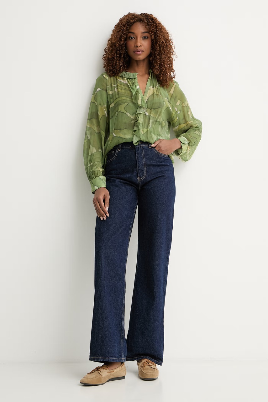 Pedro del Hierro halenka s volánkem dámská z viskózy