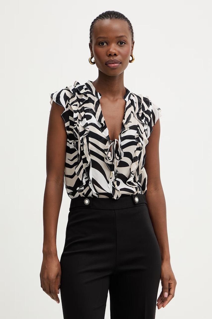 Marella Μπλούζα με βολάν Γυναικεία με βισκόζη UGOLA