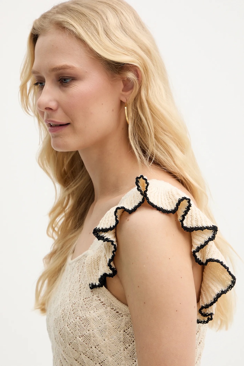 Τοπ από λινό μείγμα Twinset φωτογραφία