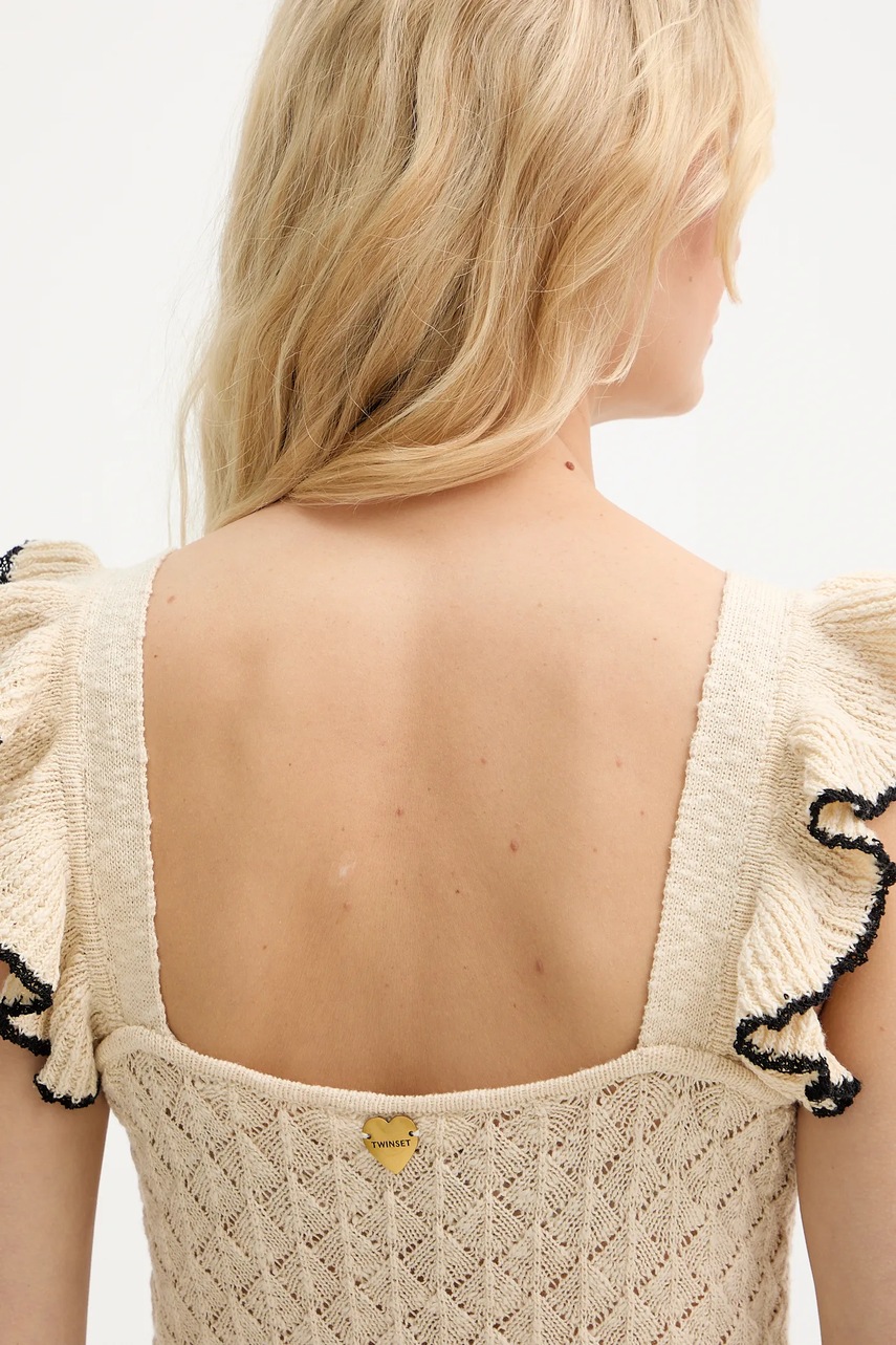 Τοπ από λινό μείγμα Twinset φωτογραφία