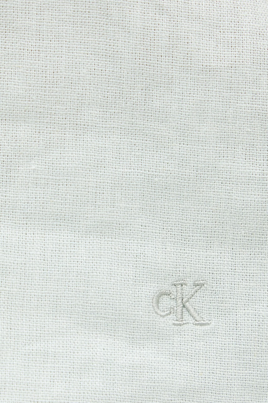Calvin Klein Jeans blúzka s ramienkami dámska s ľanom