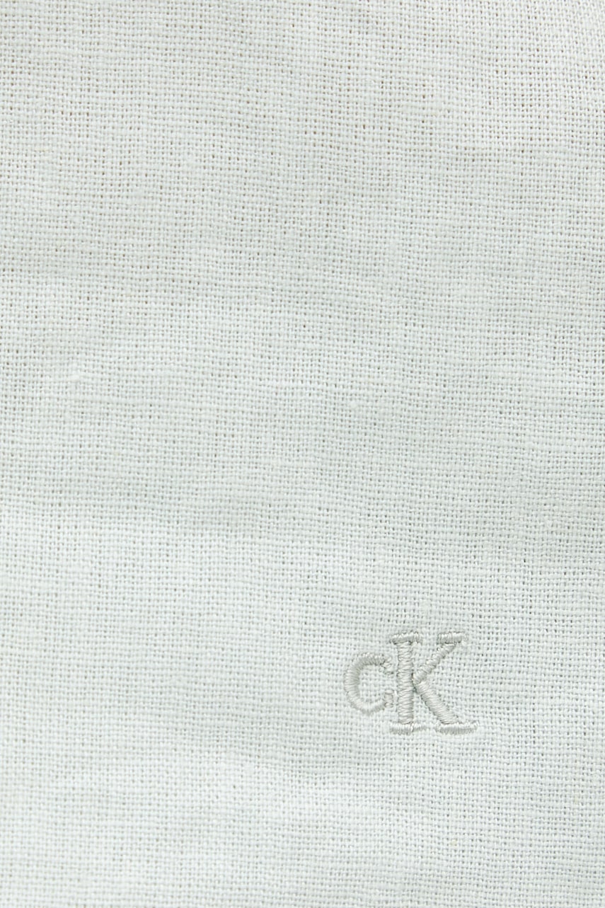 Calvin Klein Jeans blúzka s ramienkami dámska s ľanom