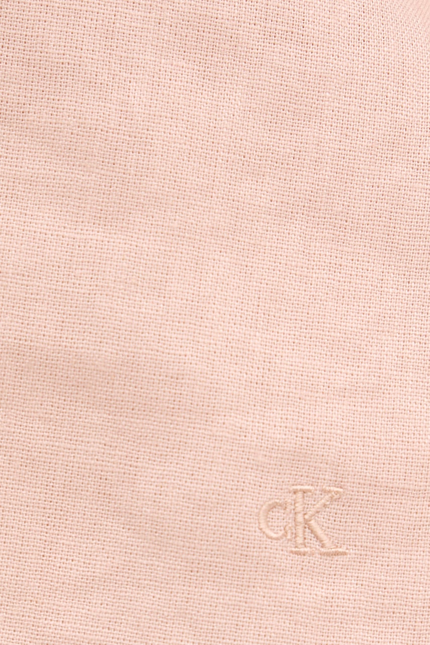 Calvin Klein Jeans blúzka s ramienkami dámska s ľanom
