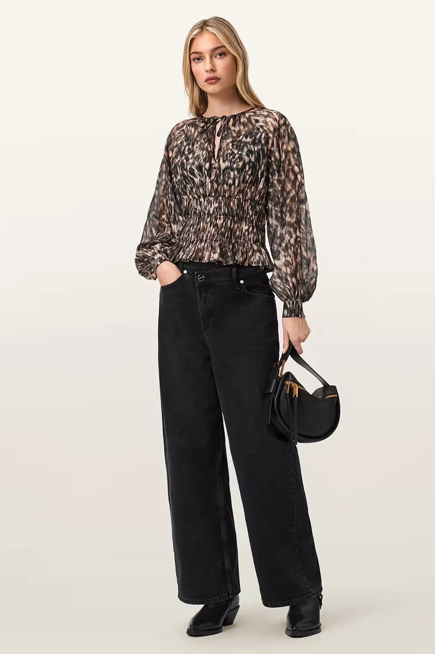 Halenka s příměsí hedvábí AllSaints CERN (obrázek 3)