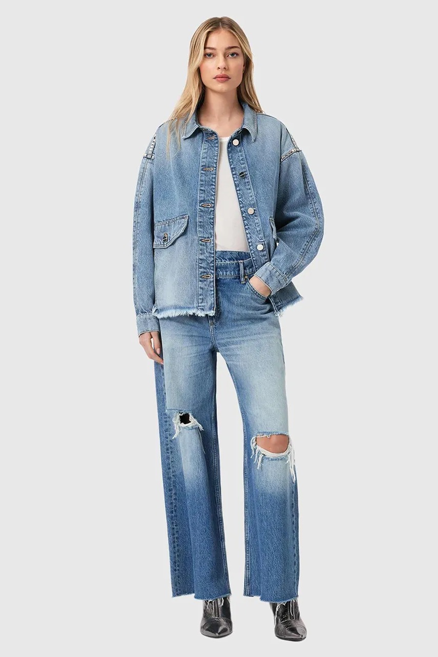 Džínová košile AllSaints HETTIE (obrázek 3)