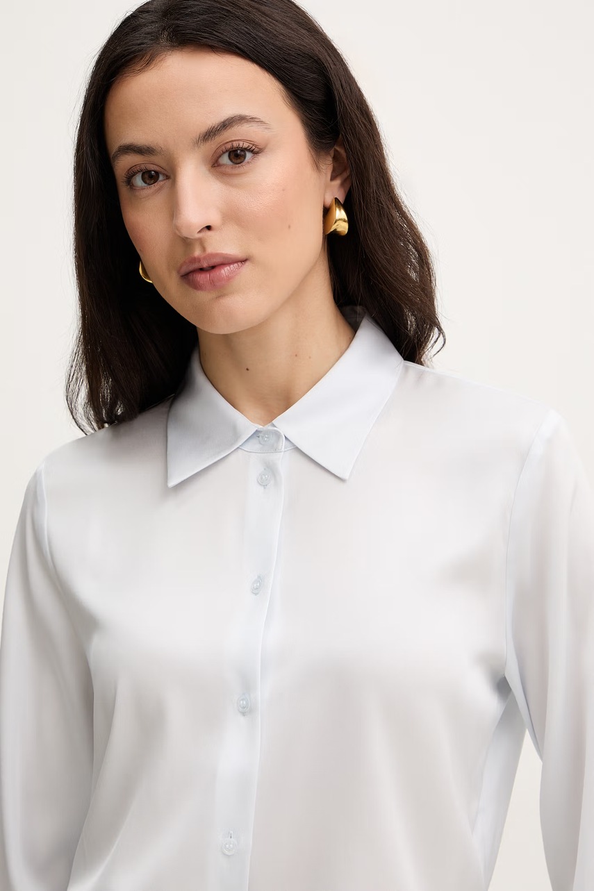 Košile s přídavkem hedvábí BOSS Bonya (obrázek 4)