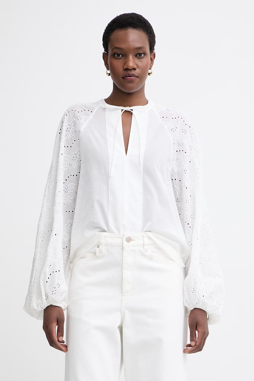 BOSS Orange bluză tip cămașă pentru femei, din bumbac C Belvast