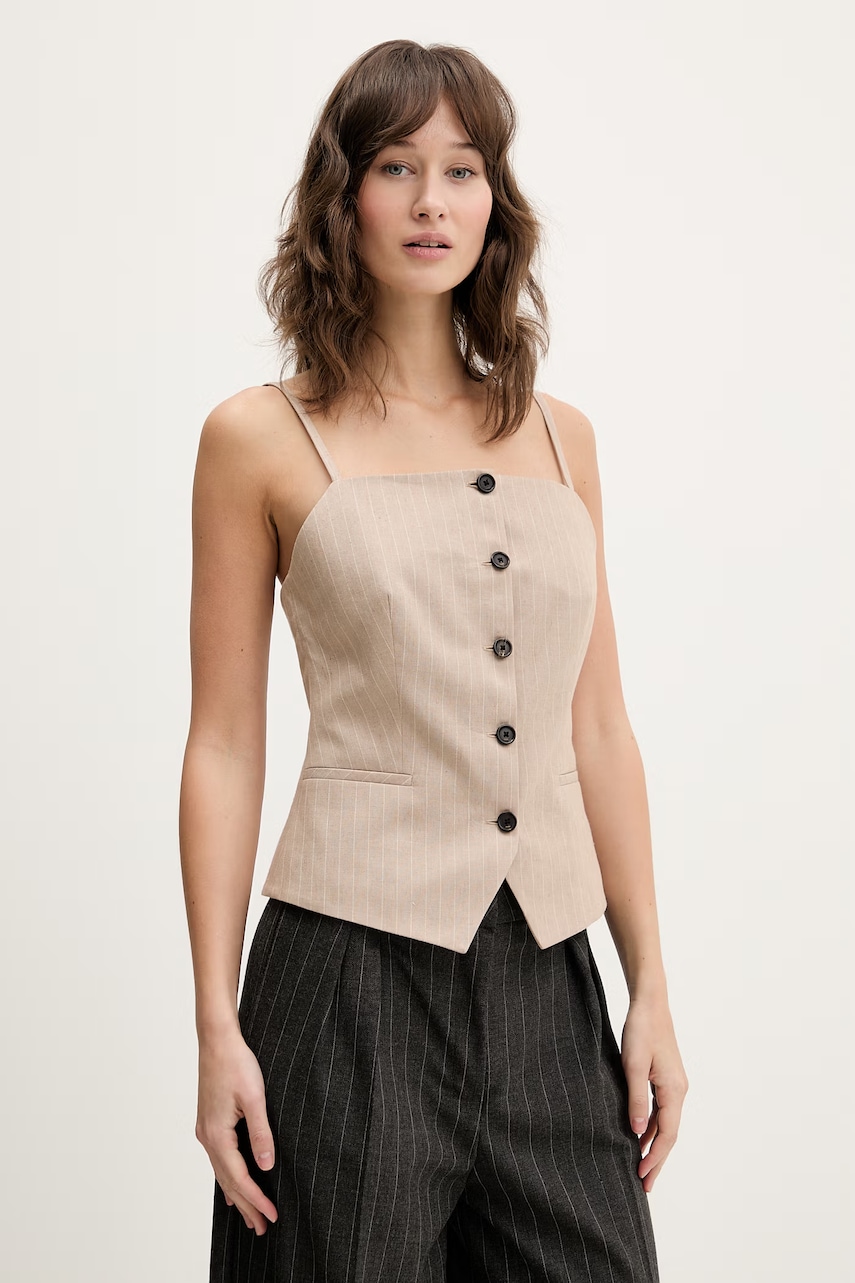 Μπλούζα με λινό HUGO Copale