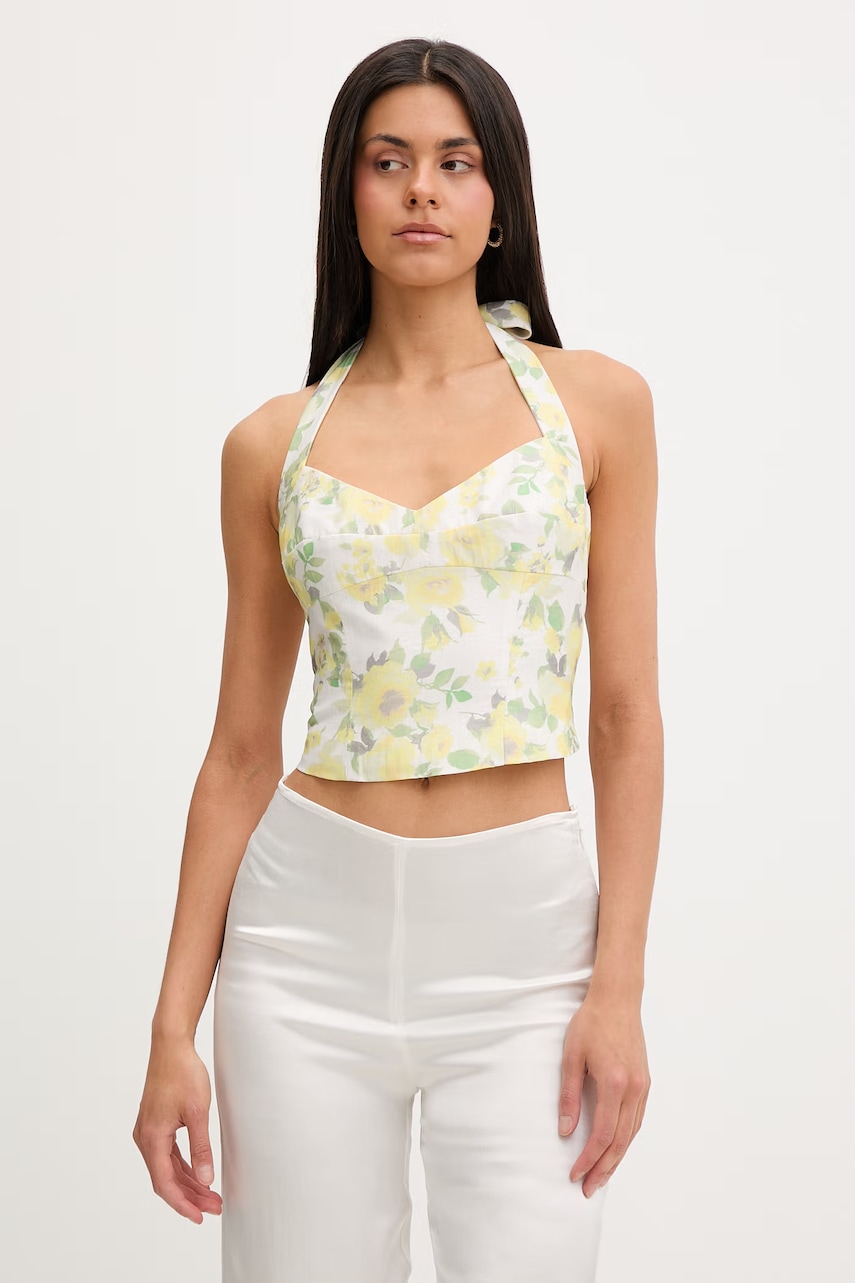 Bardot top pentru femei, cu lyocell