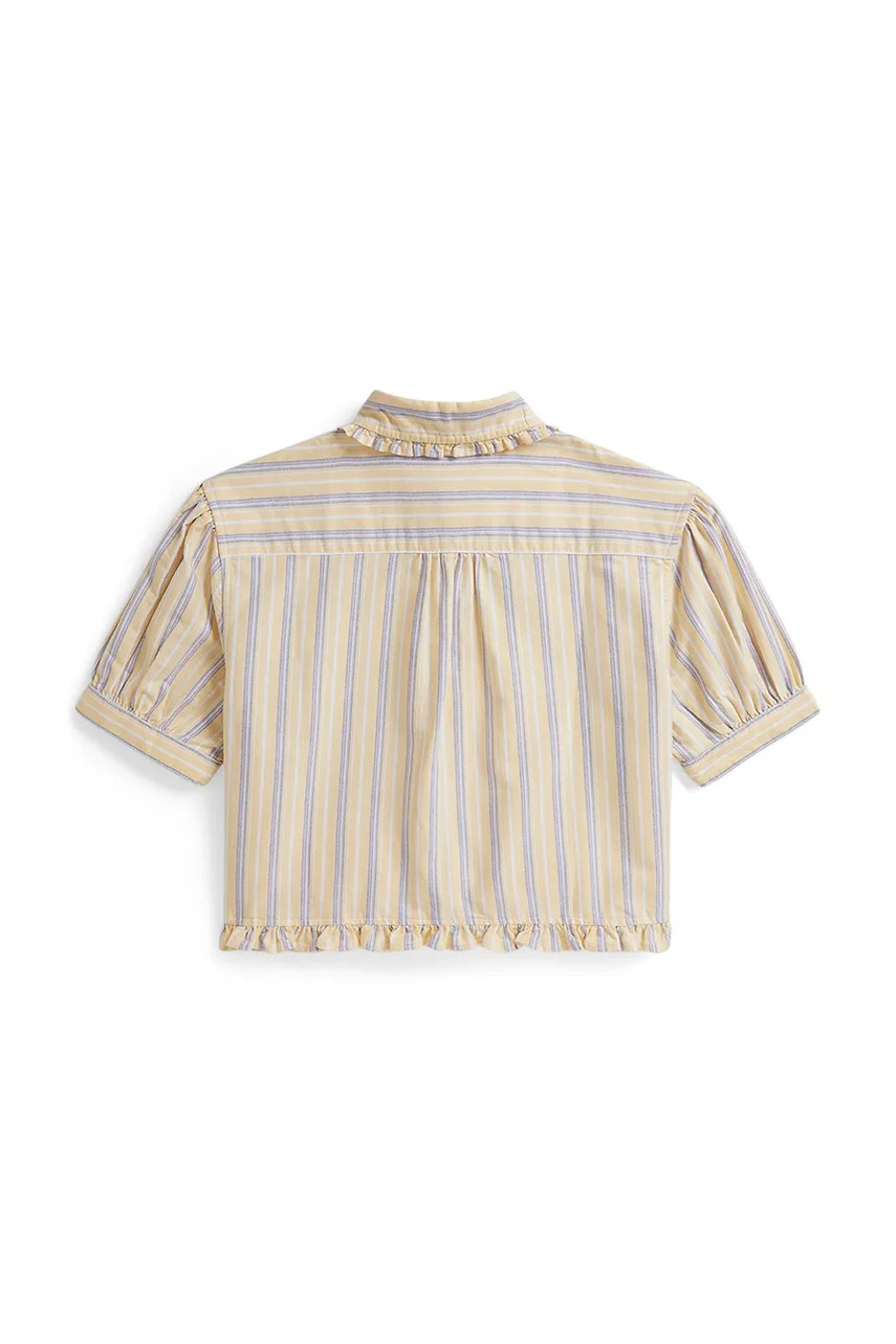 Детская хлопковая рубашка Polo Ralph Lauren