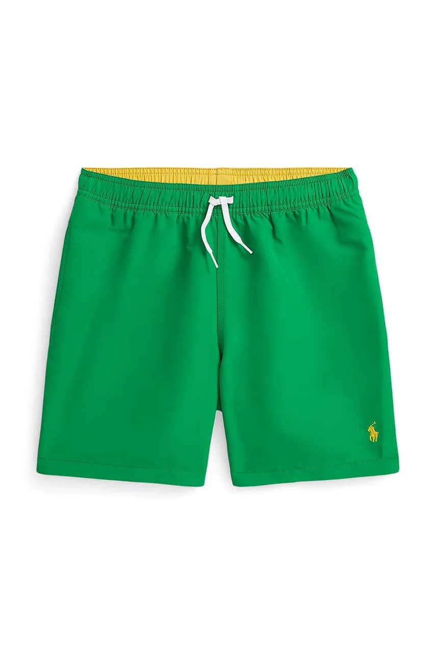 Levně Dětské plavkové šortky Polo Ralph Lauren zelená barva, 323A99526002