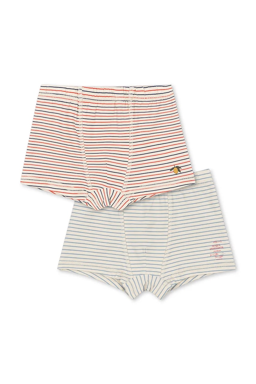 Detské boxerky Konges Sløjd BASIC 2 PACK BOY BOXERS GOTS 2-pak