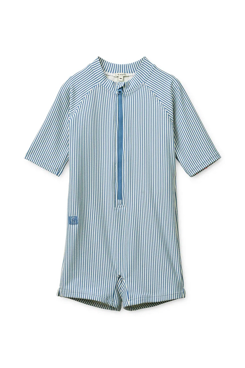 E-shop Liewood plážový overal dětský Max Seersucker Shortsleeve Swim Jumpsuit
