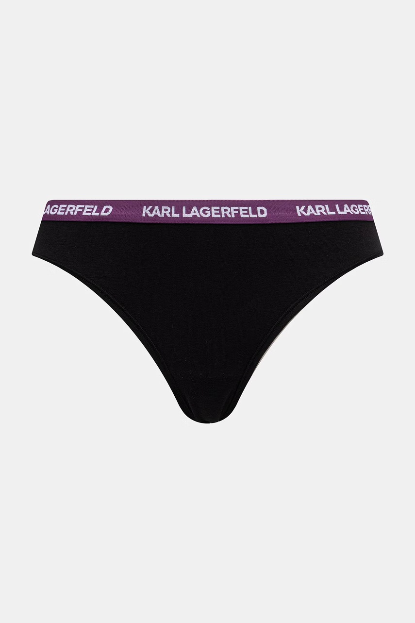 Karl Lagerfeld tangá dámske bavlnené s elastanom 3-pak