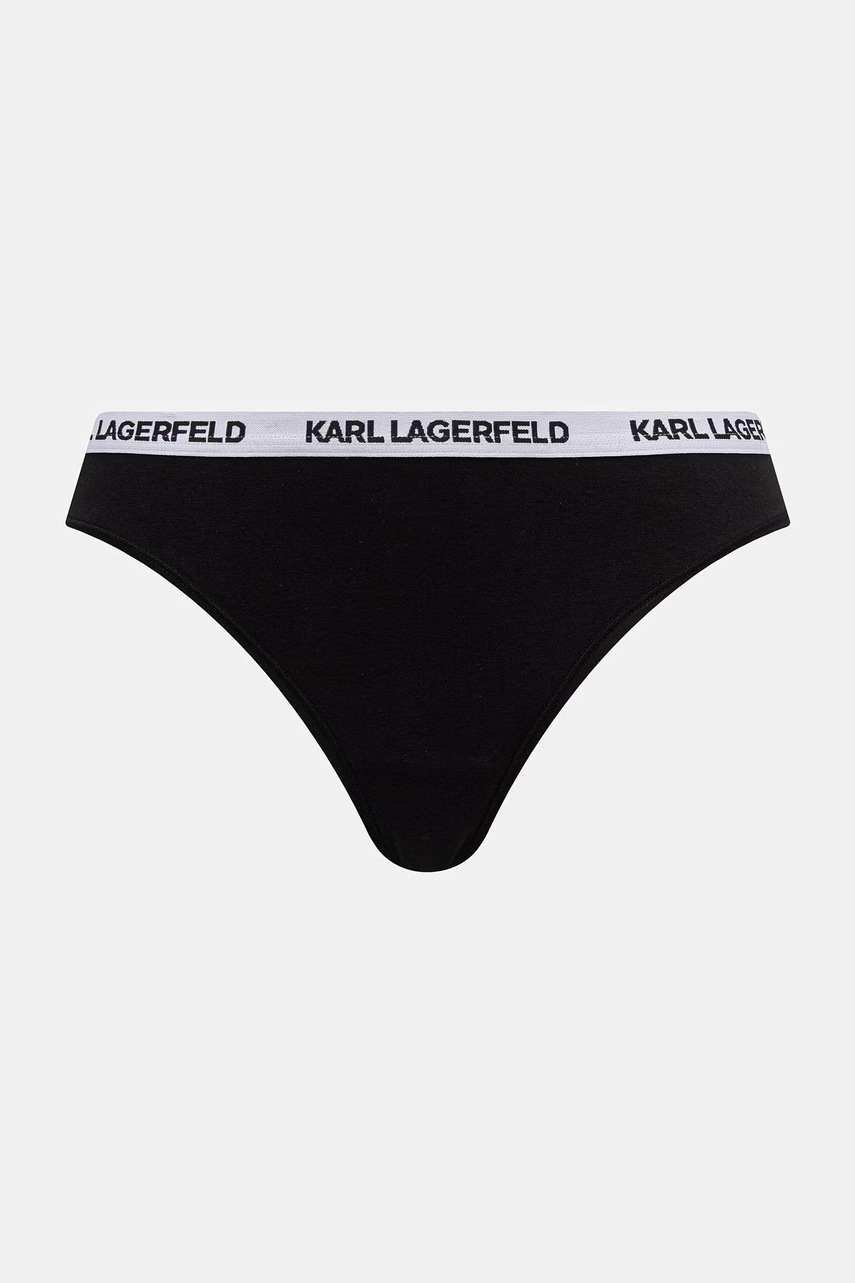 Karl Lagerfeld tangá dámske bavlnené s elastanom 3-pak