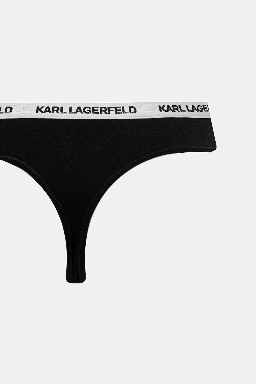 Karl Lagerfeld tangá dámske bavlnené s elastanom 3-pak