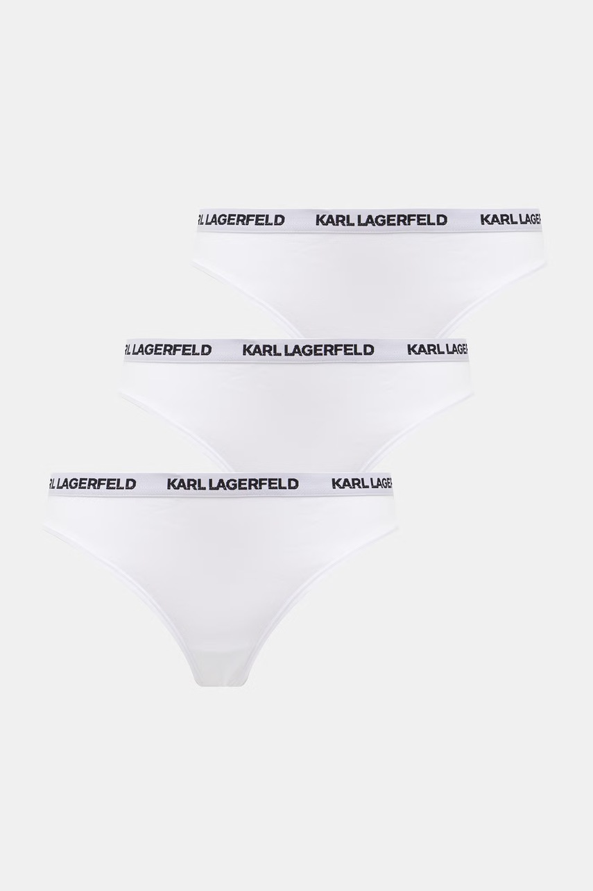 Karl Lagerfeld Tanga de damă din bumbac pachet de 3