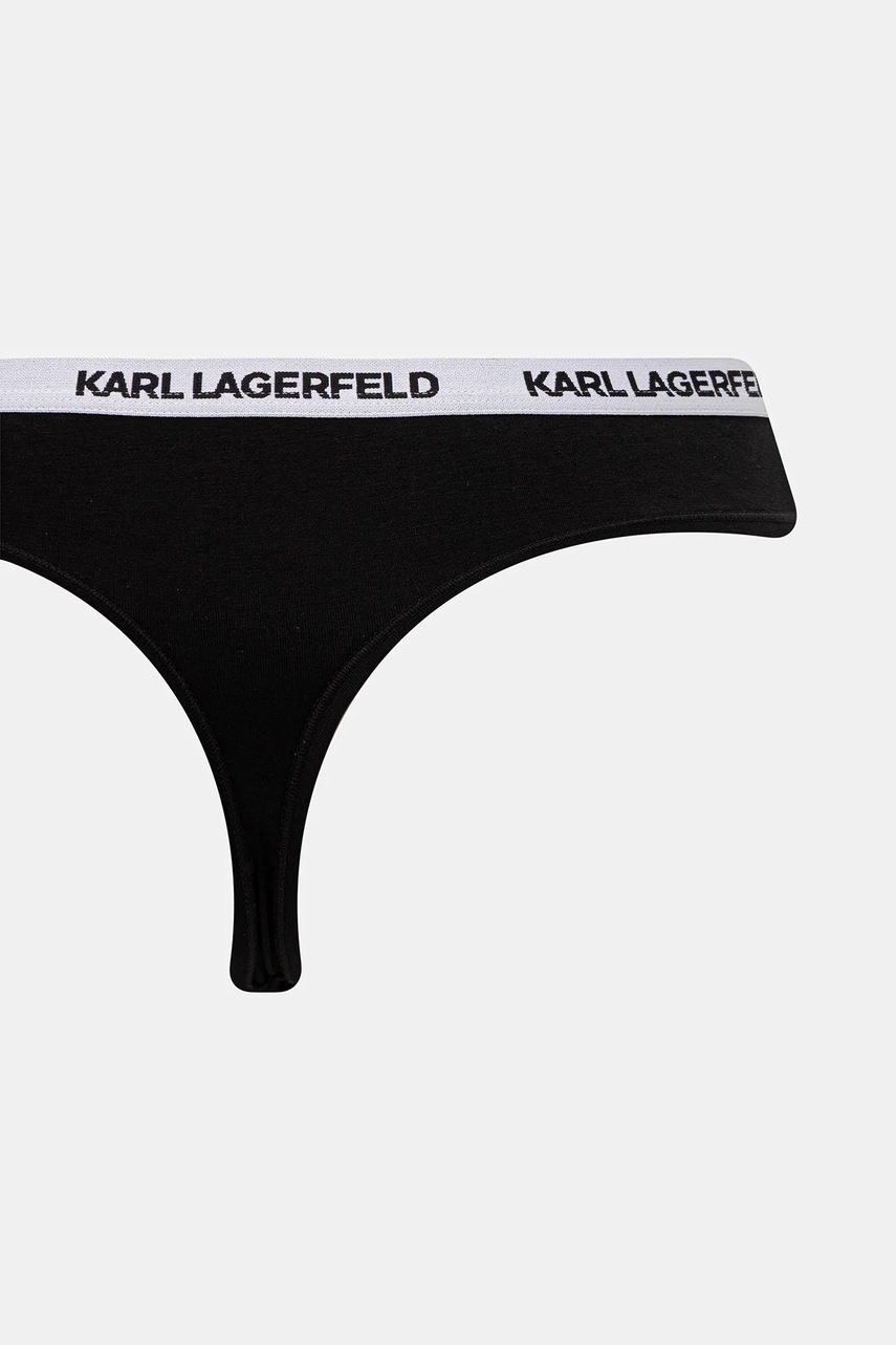 Karl Lagerfeld tanga dámské s bavlnou 3-pack (obrázek 7)