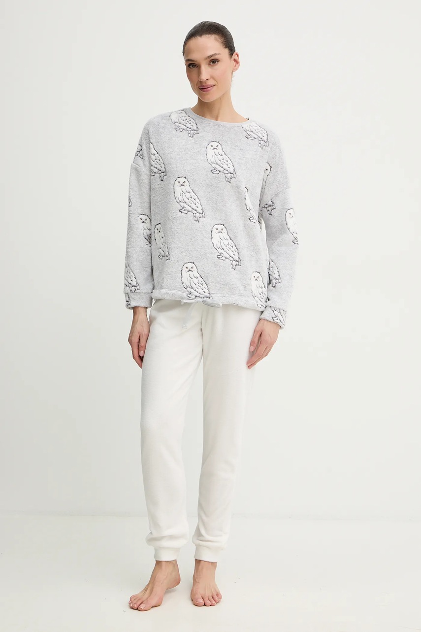 women'secret pijama HARRY POTTER culoarea gri, 3132264