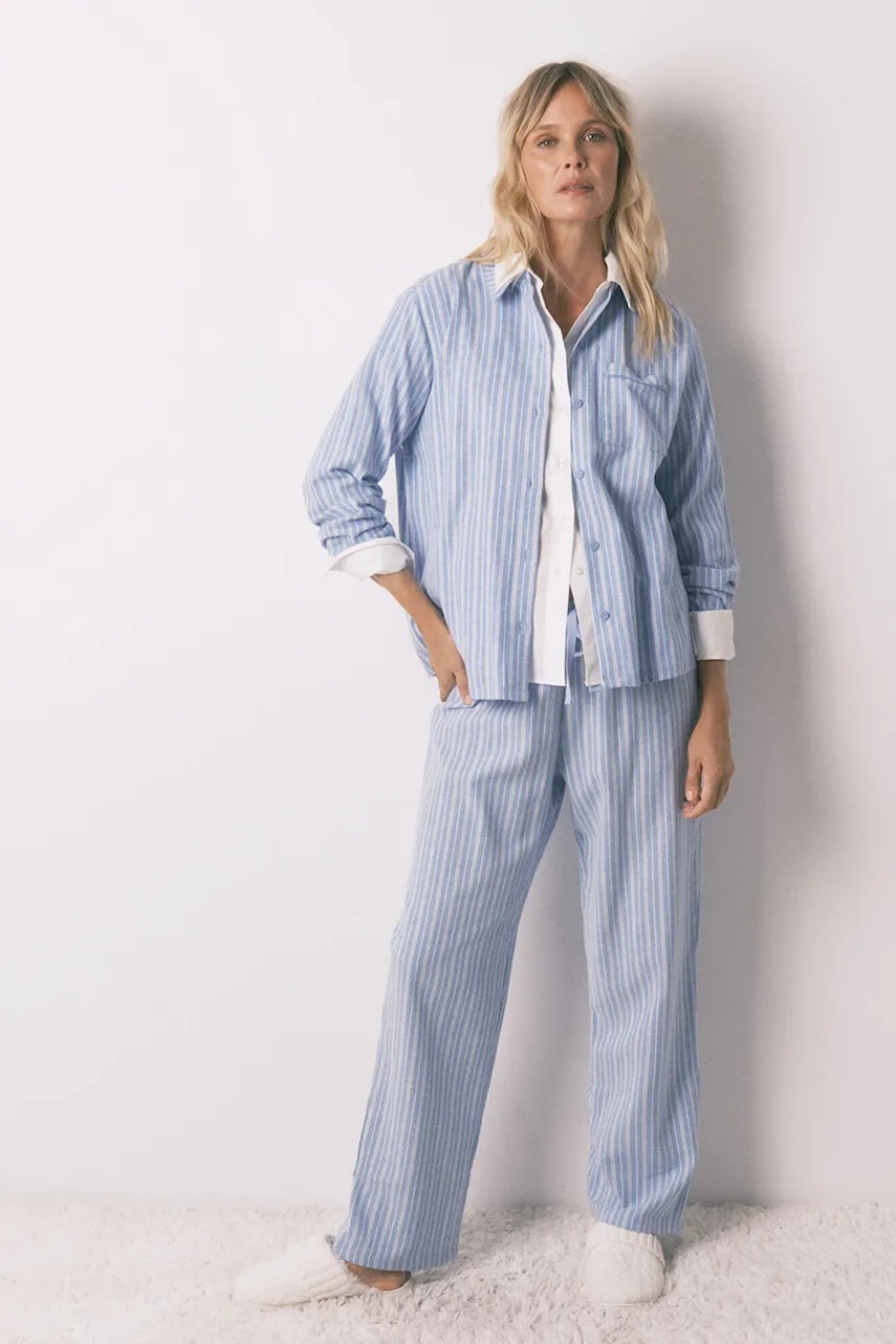 women'secret pijamale de bumbac culoarea bej, bumbac, 3592477