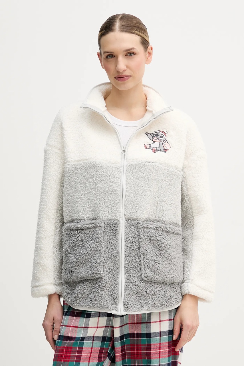 women'secret bluză pijama LILO & STITCH culoarea bej, 4412221