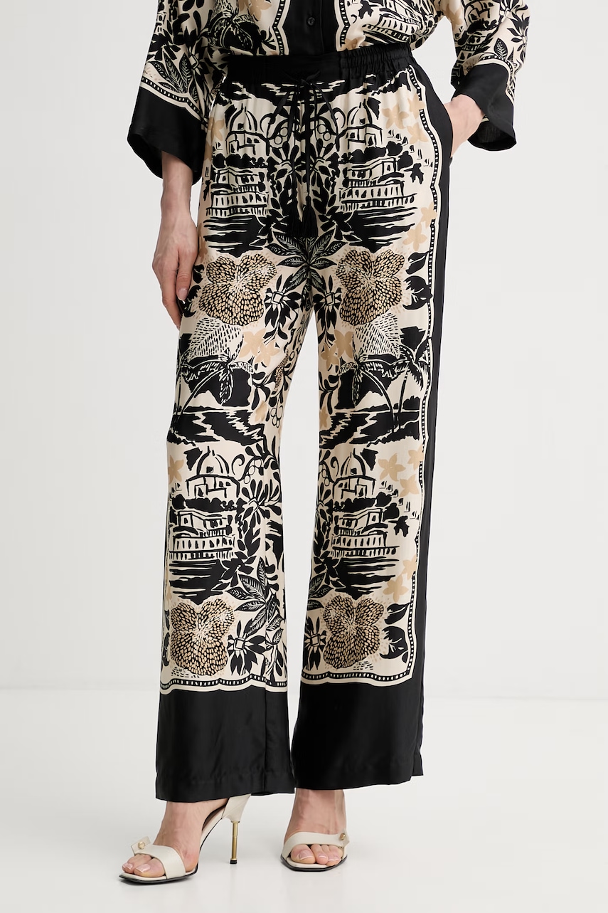 ERMANNO Firenze pantaloni pentru femei din vâscoză