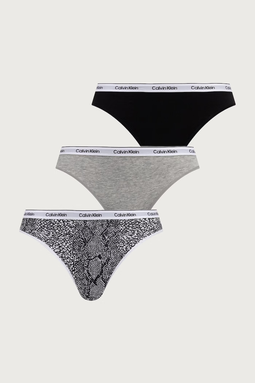 Calvin Klein Underwear nohavičky dámske bavlnené s elastanom 3-pak