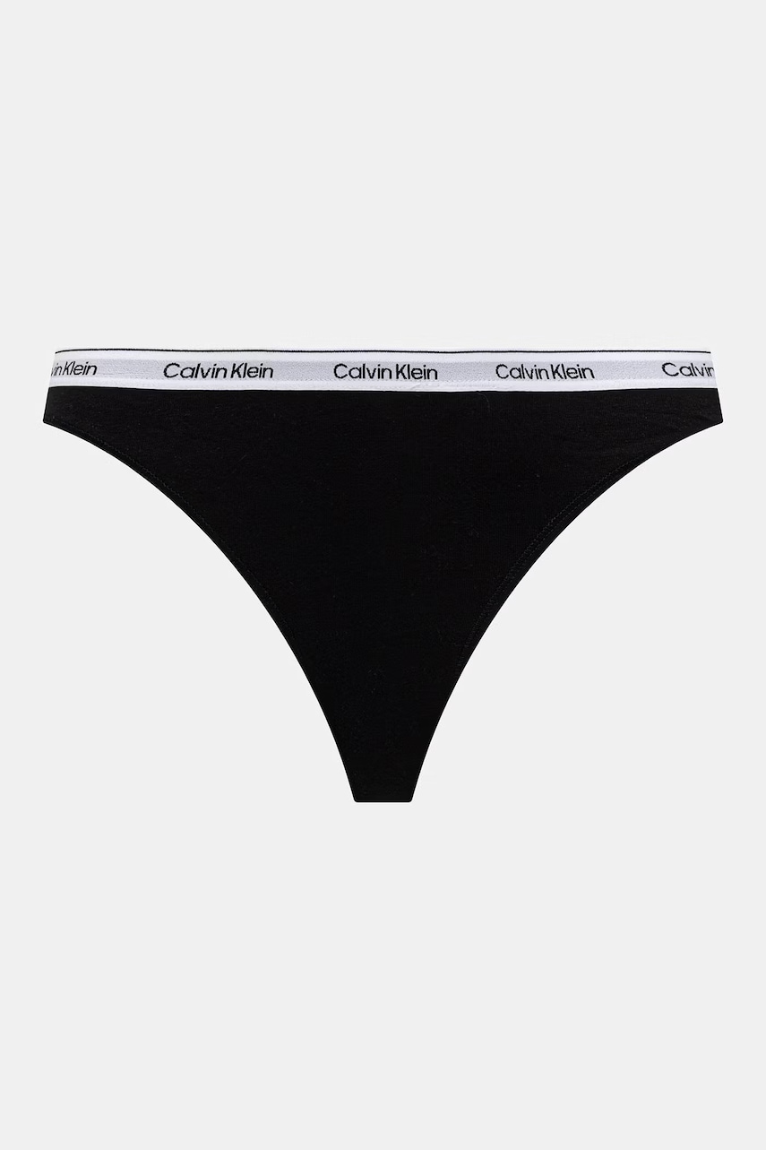 Calvin Klein Underwear tangá dámske bavlnené s elastanom 3-pak