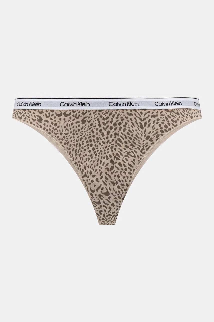 Calvin Klein Underwear tangá dámske bavlnené s elastanom 3-pak
