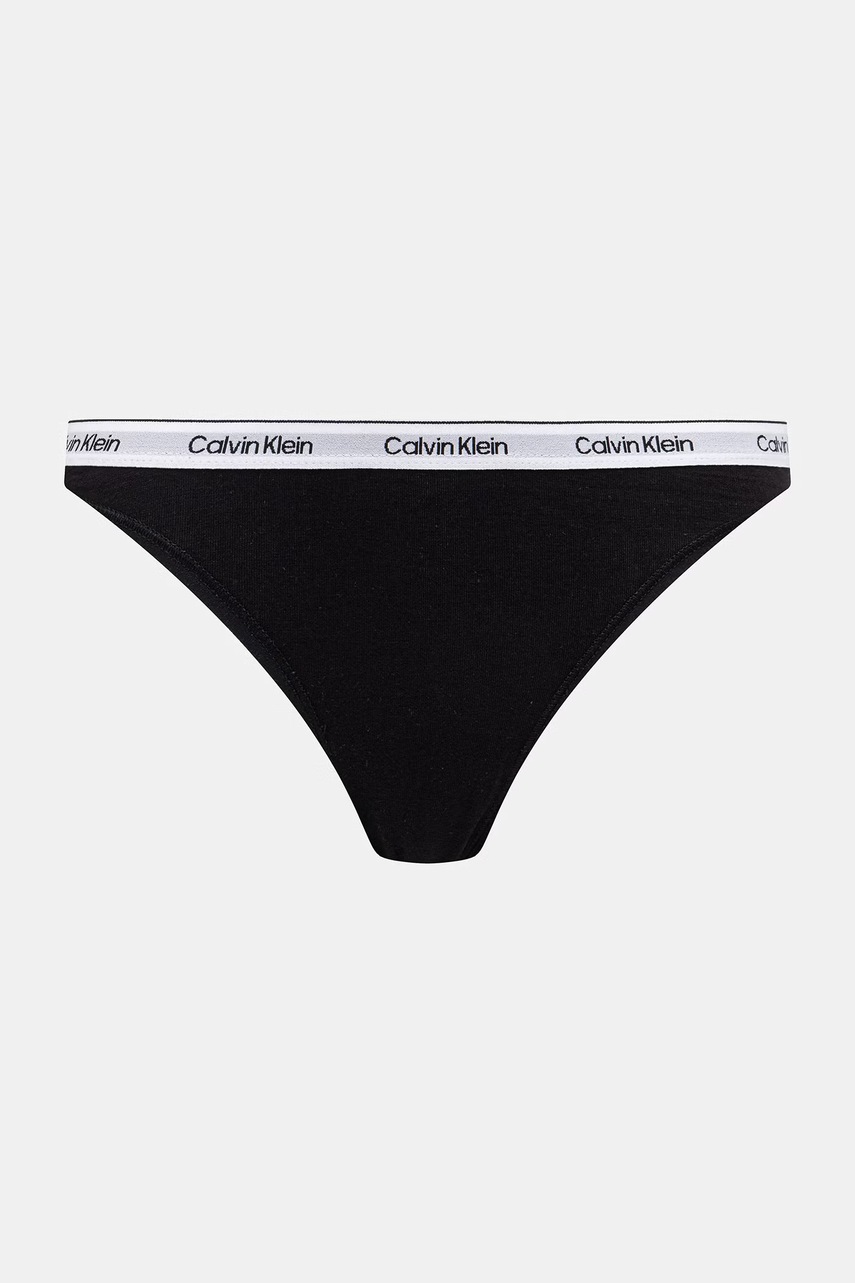 Calvin Klein Underwear tangá dámske bavlnené s elastanom 3-pack
