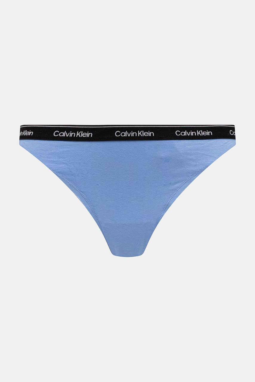 Dámske tangá s bavlnou Calvin Klein Underwear 7-pak