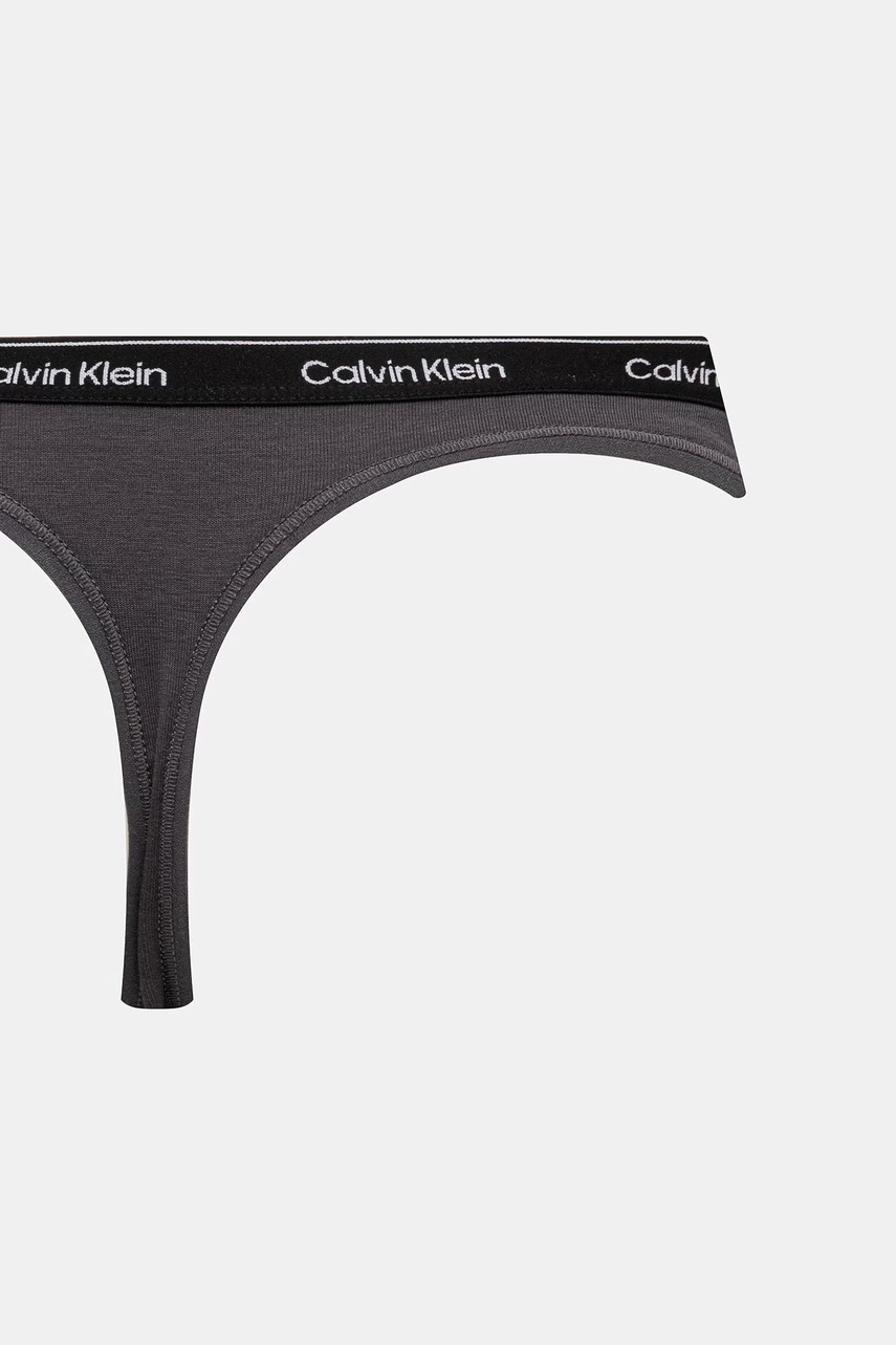 Dámske tangá s bavlnou Calvin Klein Underwear 7-pak