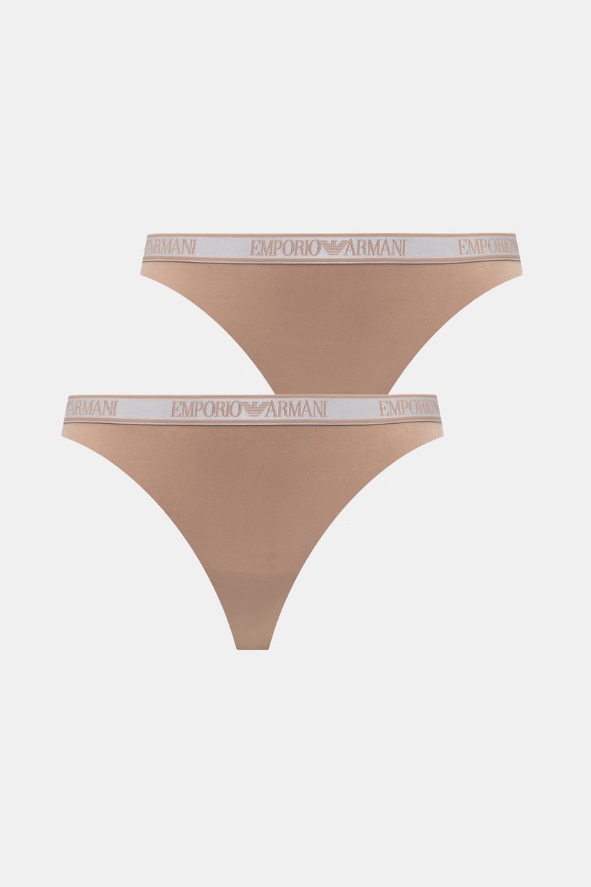 Levně Emporio Armani Underwear tanga dámské 2-pack