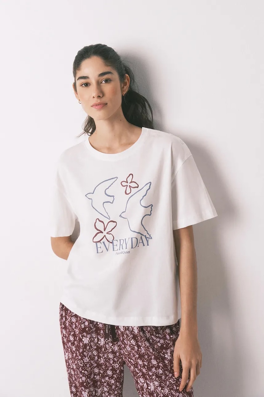 women'secret tricou de pijama din bumbac