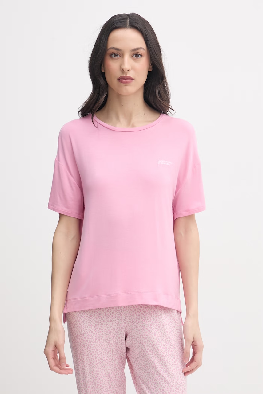 United Colors of Benetton tricou de pijama pentru femei, cu modal
