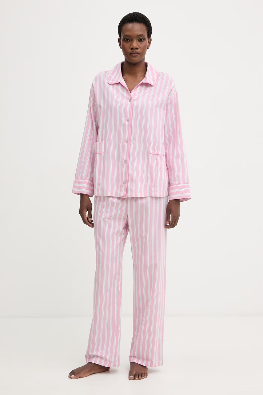 United Colors of Benetton pijama din două piese pentru femei din bumbac