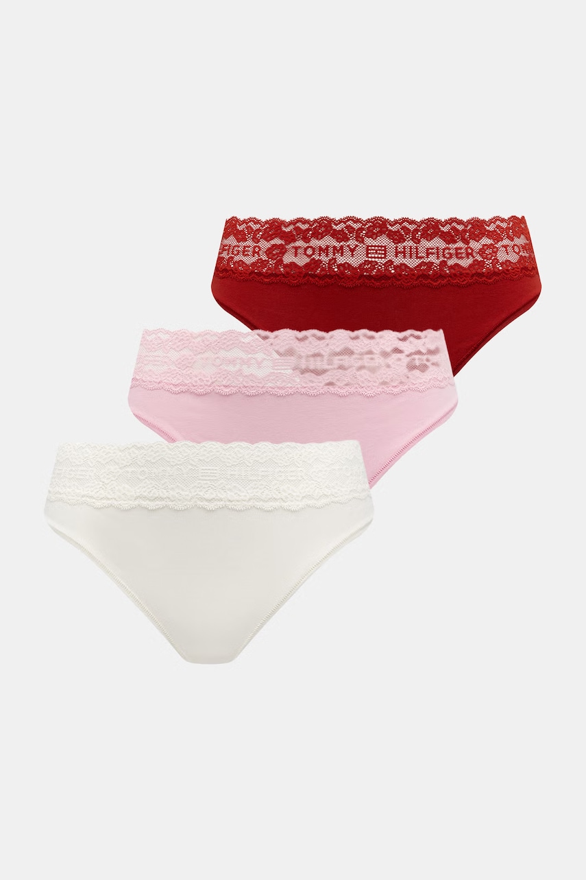 Levně Tommy Hilfiger kalhotky dámské bavlněné s elastanem 3-pack