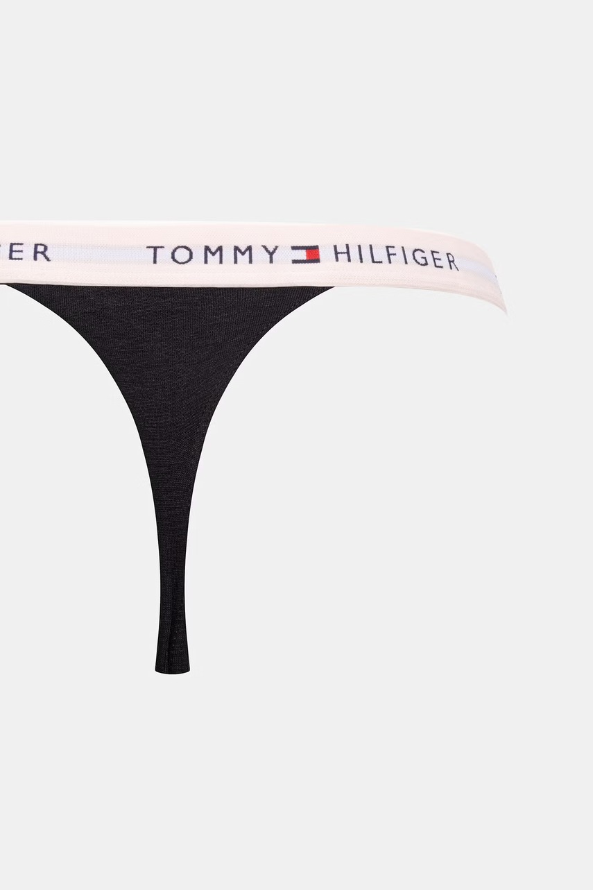 Tommy Hilfiger tangá dámske bavlnené s elastanom 3-pak