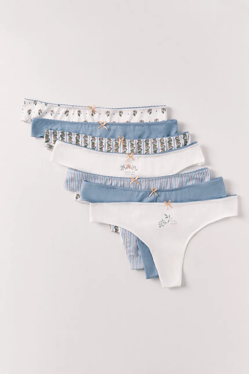 women’secret tanga dámské bavlněné 7-pack