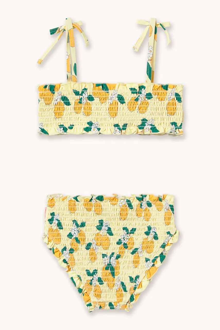 Роздільний дитячий купальник Tinycottons ORANGES SMOCK SWIM SET