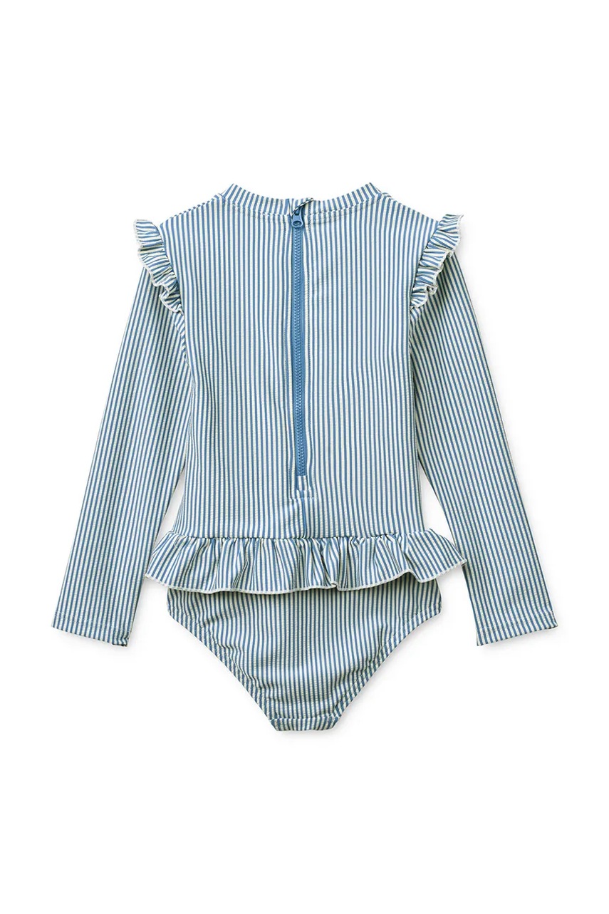 Liewood plavky s dlouhým rukávem dětské Sille Seersucker Swimsuit (obrázek 3)
