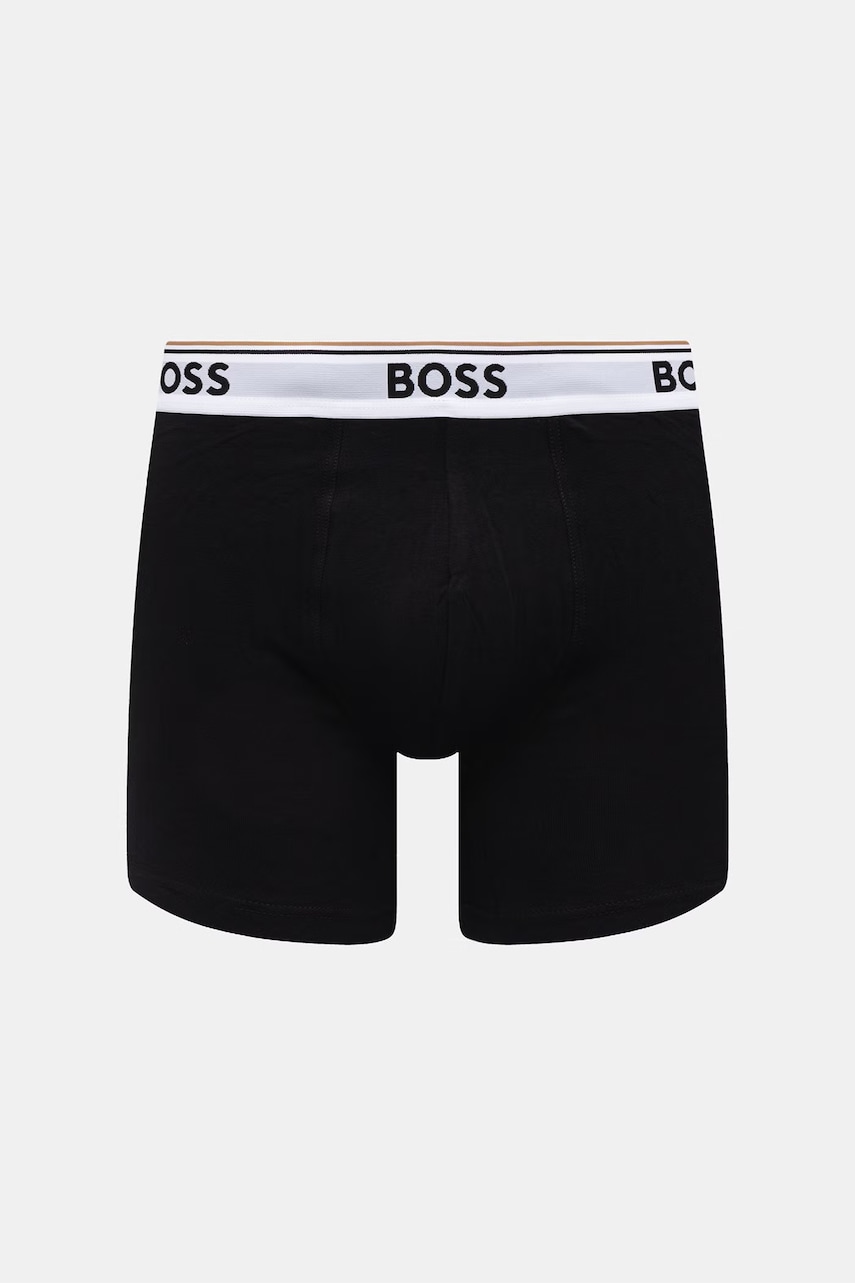 BOSS boxerky pánske s bavlnou BoxerBr 3P Power Des 3-pak
