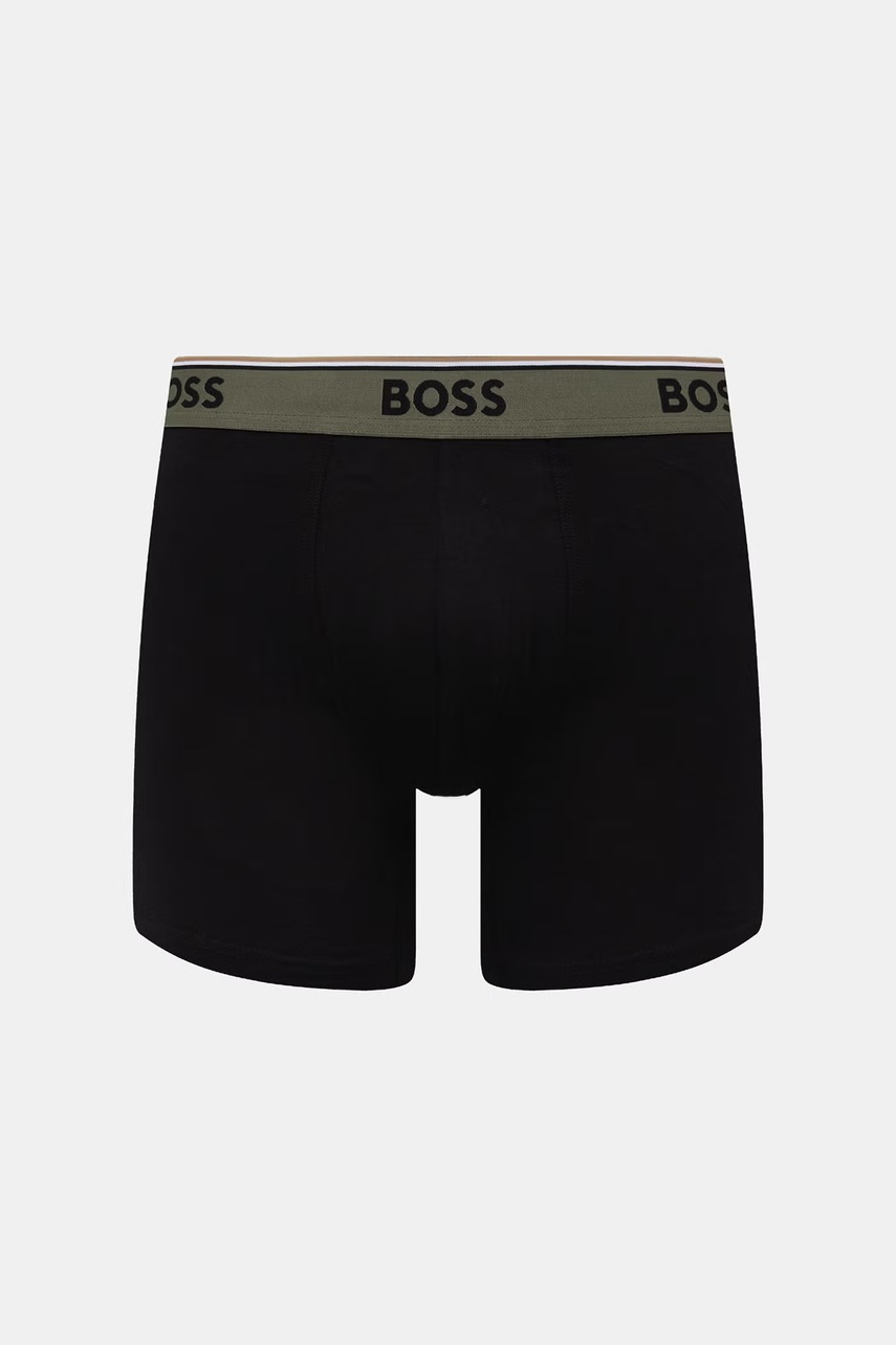 BOSS boxerky pánske s bavlnou BoxerBr 3P Power Des 3-pak