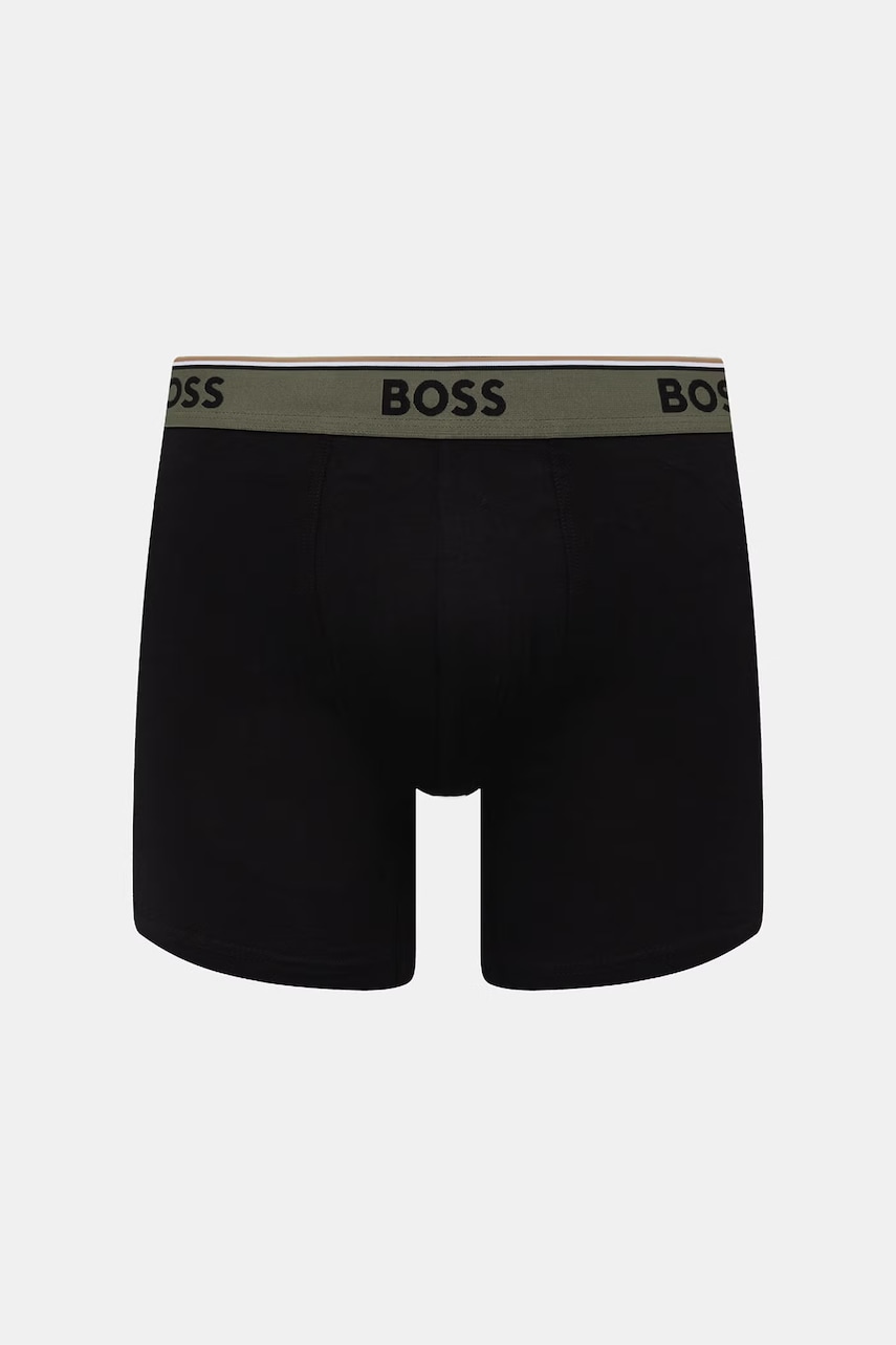 BOSS boxerky pánske s bavlnou BoxerBr 3P Power Des 3-pak